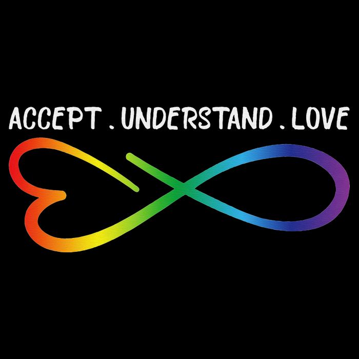 Accept Understand Love Neurodiversity Infinity Autism Cooling Performance Crew T-Shirt