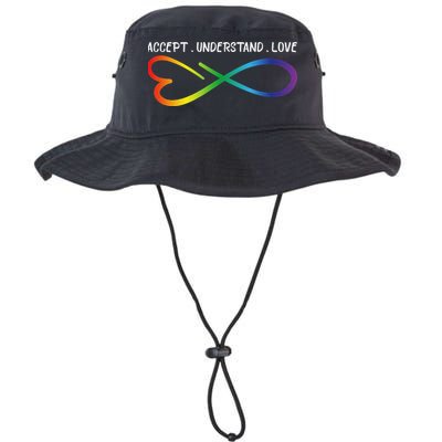 Accept Understand Love Neurodiversity Infinity Autism Bucket Hat