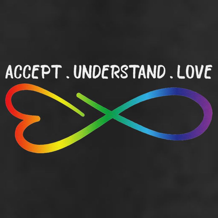 Accept Understand Love Neurodiversity Infinity Autism 11oz C Handle Ceramic Mug