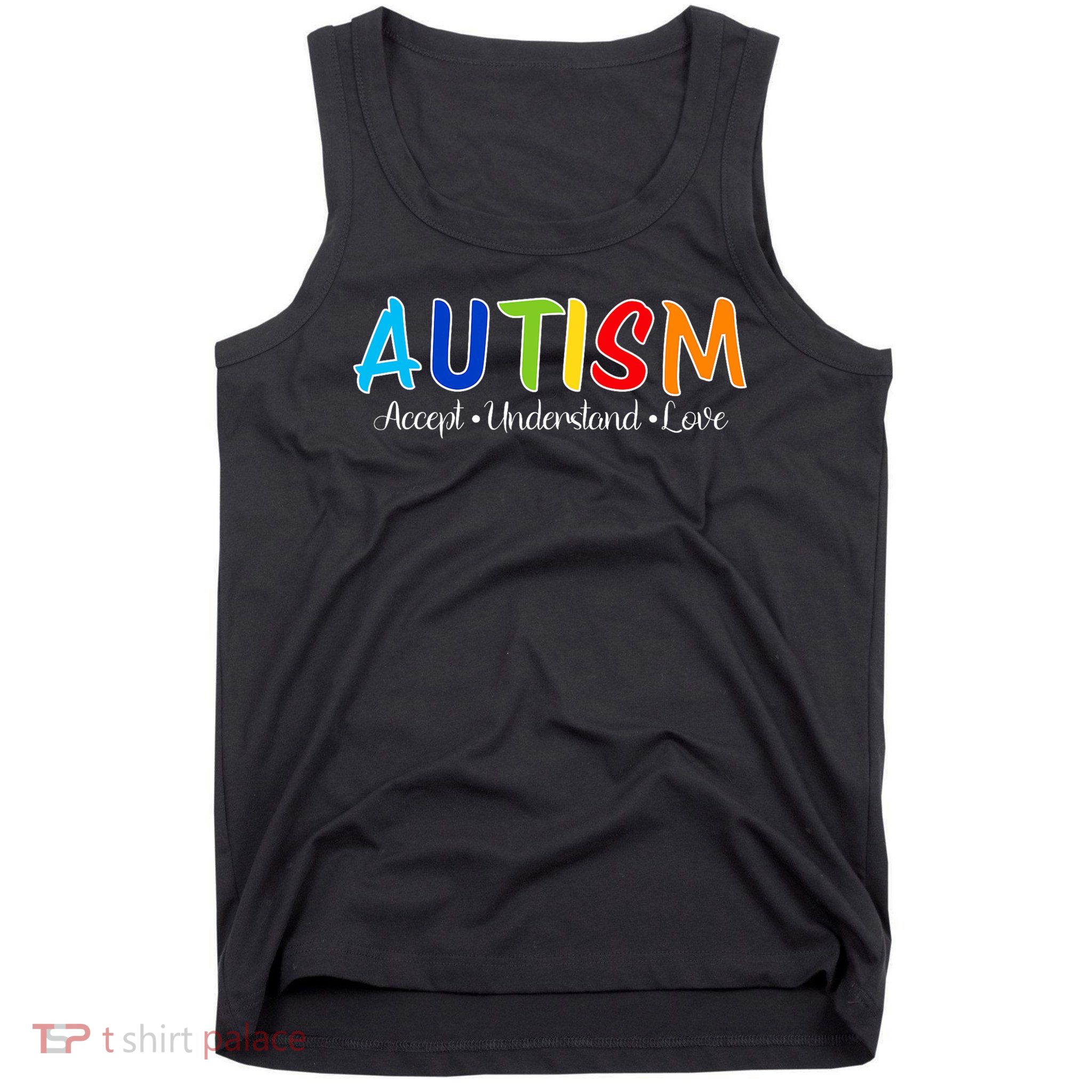 Accept Understand Love Autism Awareness Tank Top
