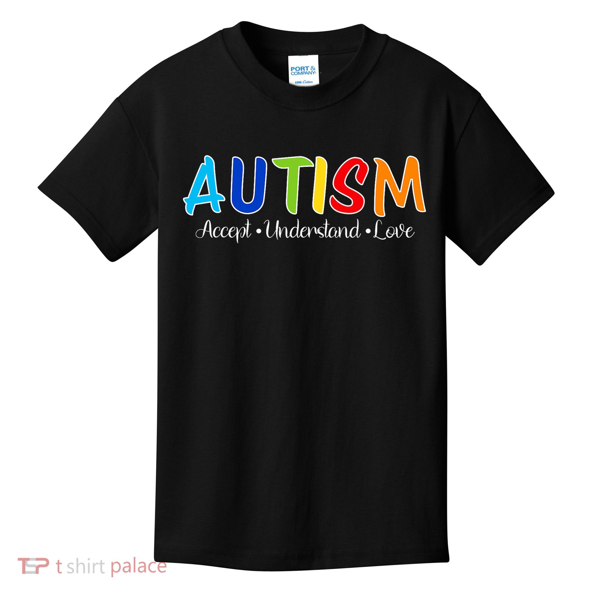 Accept Understand Love Autism Awareness Kids T-Shirt