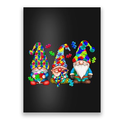Accept Understand Love Three Gnomes Autism Awareness Poster