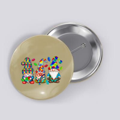 Accept Understand Love Three Gnomes Autism Awareness Button