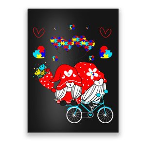 Accept Understand Love Autism Awareness Gnome Valentine Day Poster