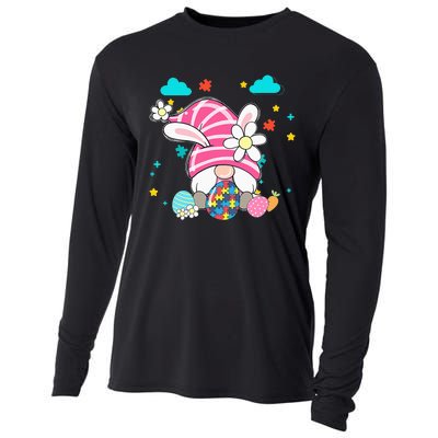 Accept Understand Love Gnome Autism Awareness Easter Day Cooling Performance Long Sleeve Crew