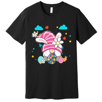 Accept Understand Love Gnome Autism Awareness Easter Day Premium T-Shirt