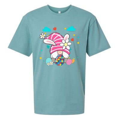 Accept Understand Love Gnome Autism Awareness Easter Day Sueded Cloud Jersey T-Shirt