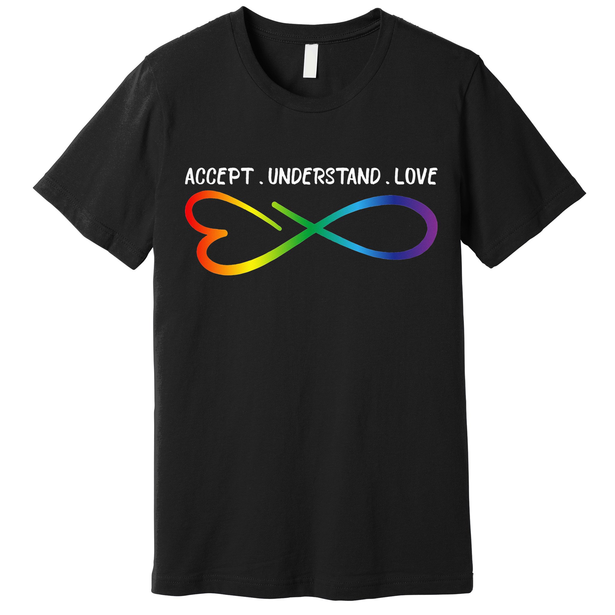 Accept Understand Love Neurodiversity Infinity Autism Premium T-Shirt