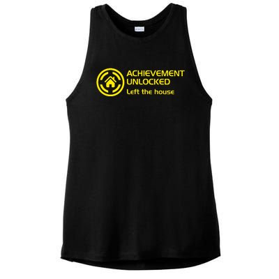 Achievement Unlocked Left The Housing Ladies PosiCharge Tri-Blend Wicking Tank