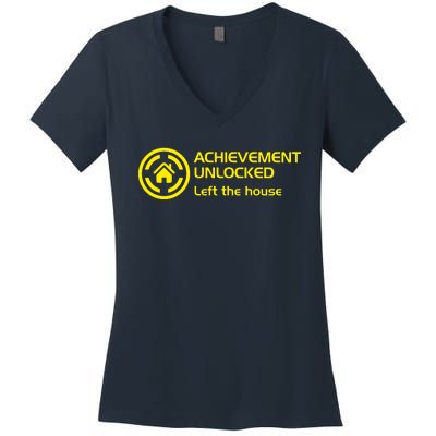 Achievement Unlocked Left The Housing Women's V-Neck T-Shirt