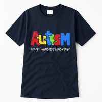 Accept Understand Love Puzzle Autism Awareness Tall T-Shirt