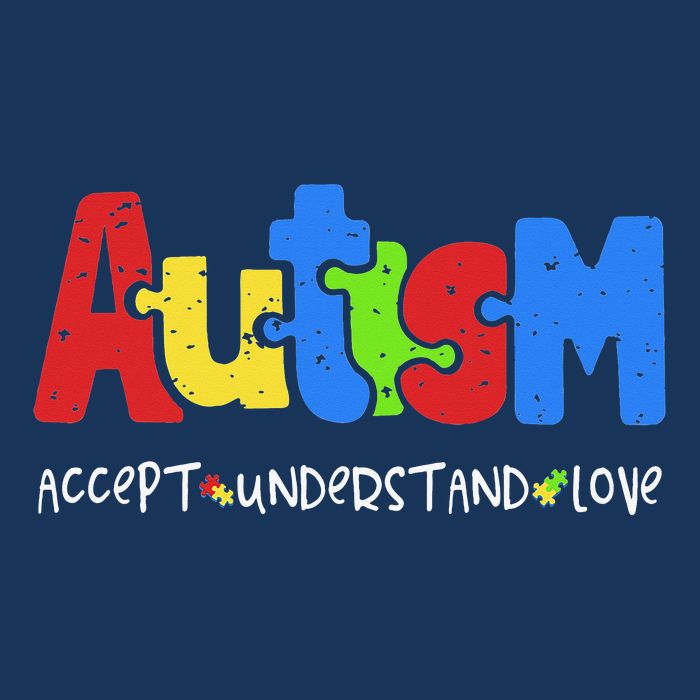 Accept Understand Love Puzzle Autism Awareness Women's V-Neck T-Shirt