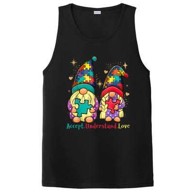 Accept Understand Love Gnome Autism Awareness PosiCharge Competitor Tank