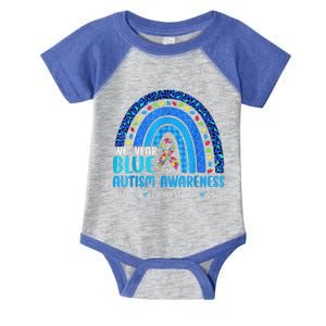 Accept Understand Love Puzzle Rainbow Autism Awareness Infant Baby Jersey Bodysuit