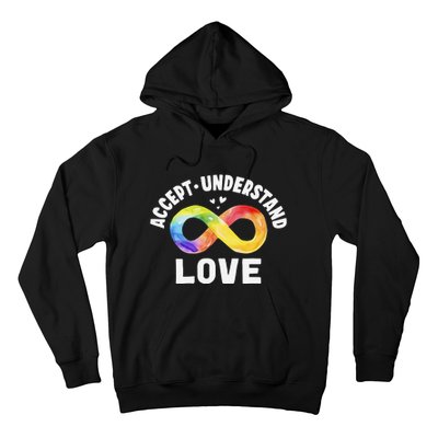 Accept Understand Love Autism Awareness ASD Infinity Symbol Hoodie