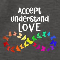 Accept Understand Love Infinity Autism Support Autistic Gift Vector Backpack