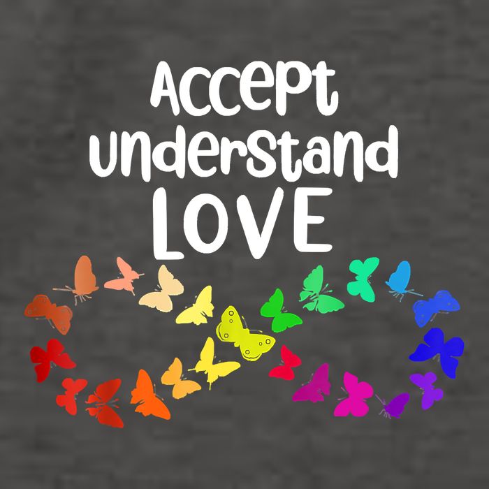 Accept Understand Love Infinity Autism Support Autistic Gift Vector Backpack