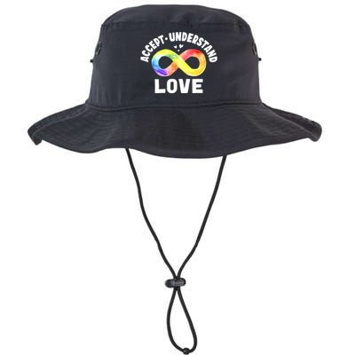 Accept Understand Love Autism Awareness ASD Infinity Symbol Legacy Cool Fit Booney Bucket Hat