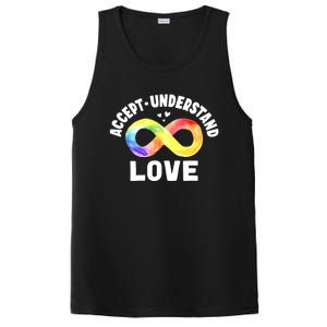 Accept Understand Love Autism Awareness ASD Infinity Symbol PosiCharge Competitor Tank