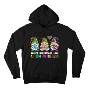 Accept Understand Love Autism Awareness Gnome Hoodie