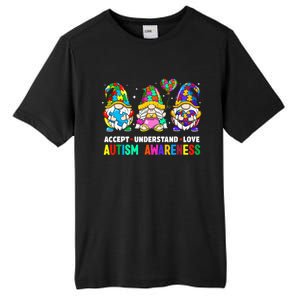 Accept Understand Love Autism Awareness Gnome Tall Fusion ChromaSoft Performance T-Shirt