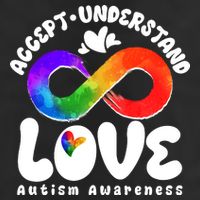 Accept Understand Love Autism Awareness 7 Panel Mesh Trucker Snapback Hat