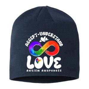 Accept Understand Love Autism Awareness Sustainable Beanie