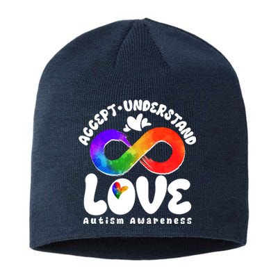 Accept Understand Love Autism Awareness Sustainable Beanie