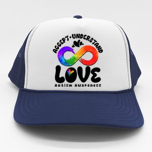 Accept Understand Love Autism Awareness Trucker Hat