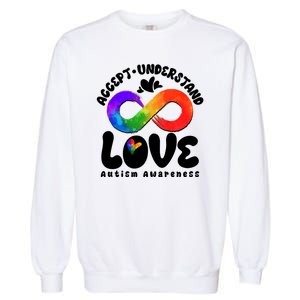 Accept Understand Love Autism Awareness Garment-Dyed Sweatshirt