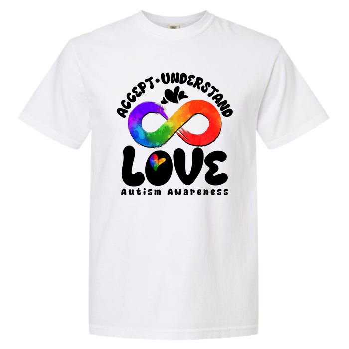 Accept Understand Love Autism Awareness Garment-Dyed Heavyweight T-Shirt