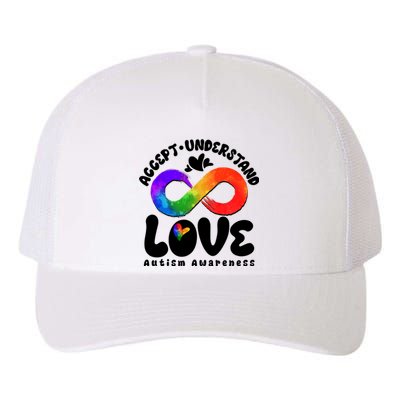 Accept Understand Love Autism Awareness Yupoong Adult 5-Panel Trucker Hat