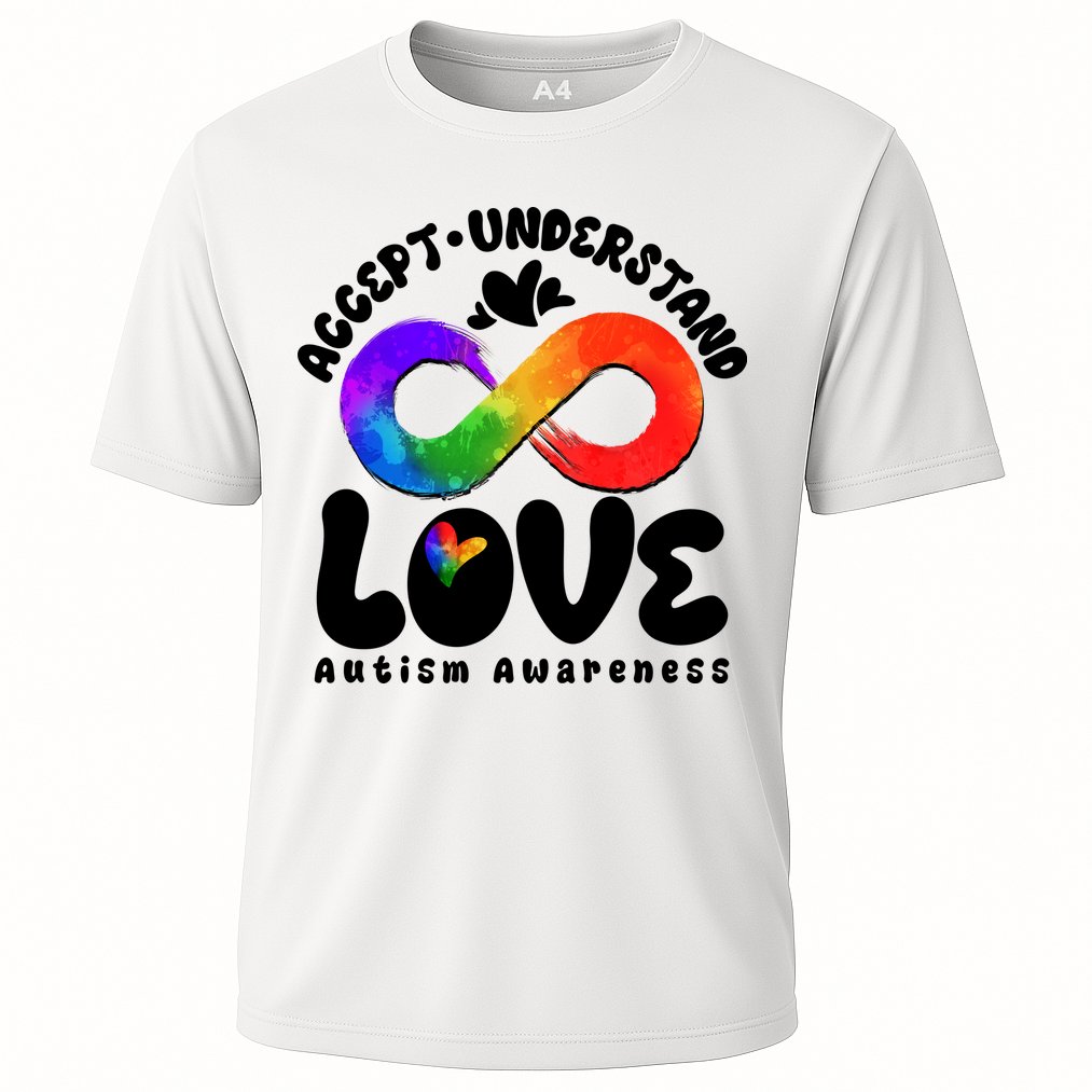 Accept Understand Love Autism Awareness Cooling Performance Crew T-Shirt