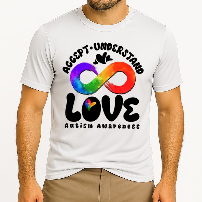Accept Understand Love Autism Awareness Cooling Performance Crew T-Shirt