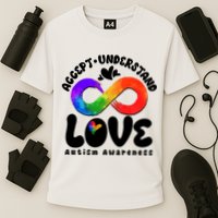 Accept Understand Love Autism Awareness Cooling Performance Crew T-Shirt