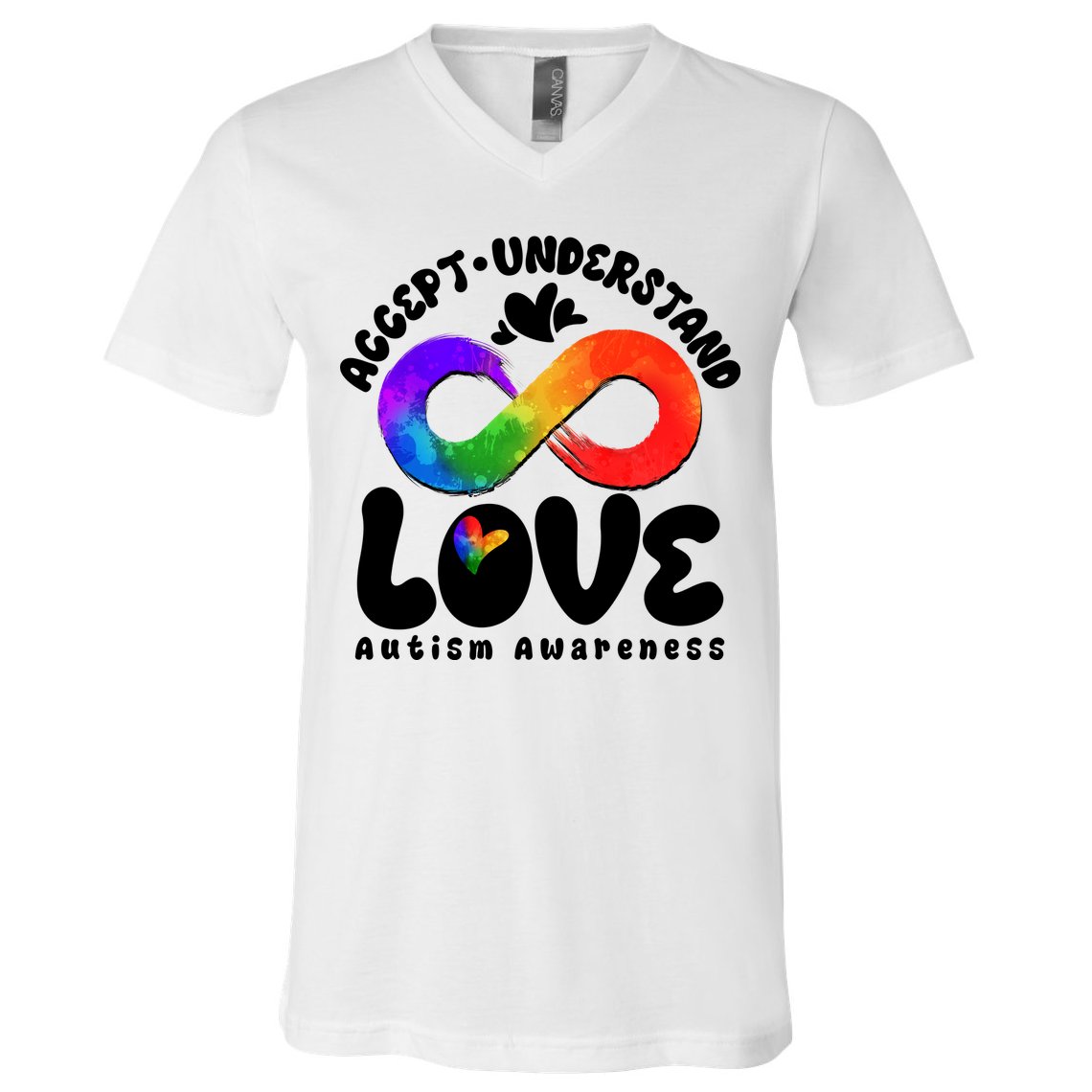 Accept Understand Love Autism Awareness V-Neck T-Shirt