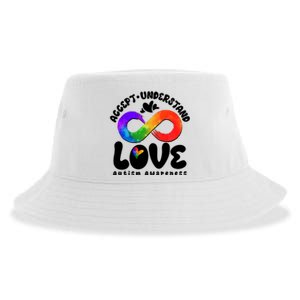 Accept Understand Love Autism Awareness Sustainable Bucket Hat