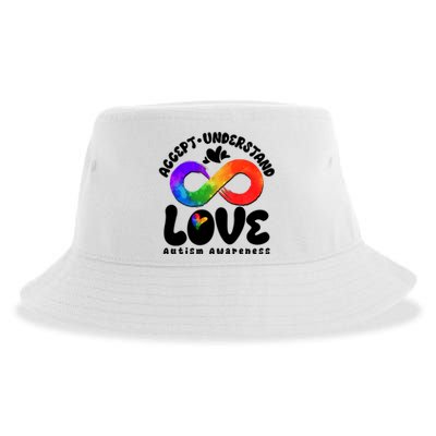 Accept Understand Love Autism Awareness Sustainable Bucket Hat