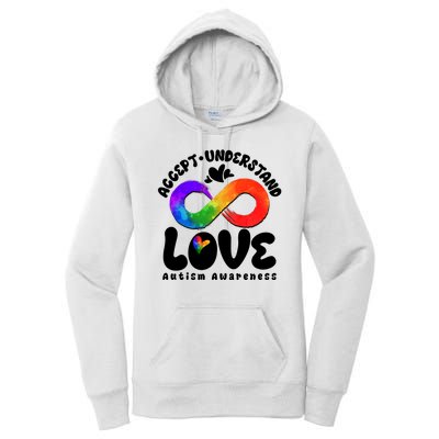 Accept Understand Love Autism Awareness Women's Pullover Hoodie