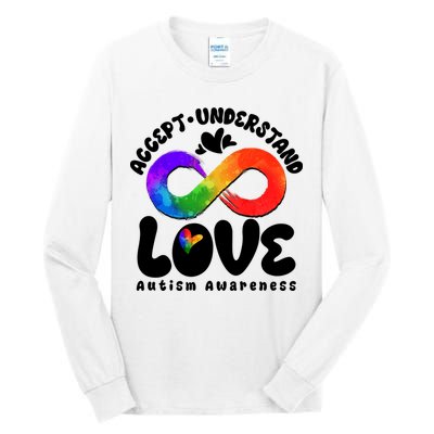Accept Understand Love Autism Awareness Tall Long Sleeve T-Shirt