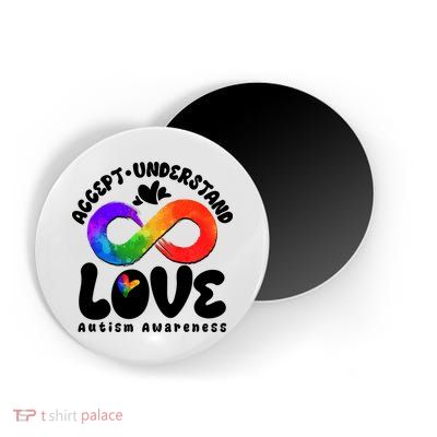 Accept Understand Love Autism Awareness Magnet