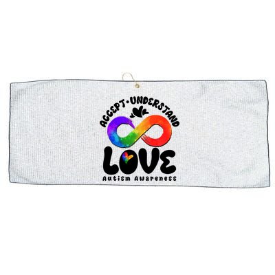 Accept Understand Love Autism Awareness Large Microfiber Waffle Golf Towel