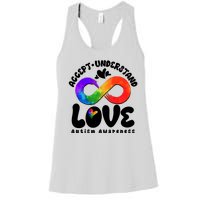 Accept Understand Love Autism Awareness Women's Racerback Tank