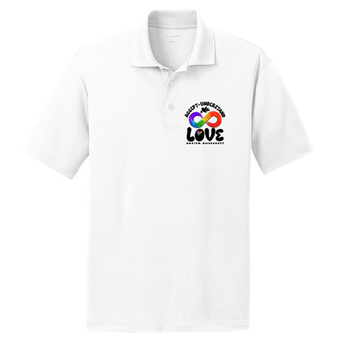 Accept Understand Love Autism Awareness PosiCharge RacerMesh Polo