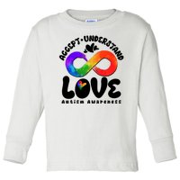 Accept Understand Love Autism Awareness Toddler Long Sleeve Shirt