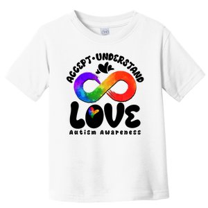 Accept Understand Love Autism Awareness Toddler T-Shirt