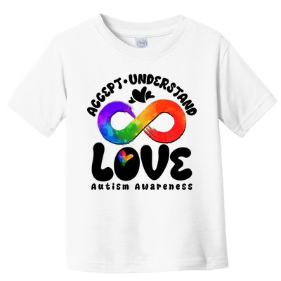 Accept Understand Love Autism Awareness Toddler T-Shirt