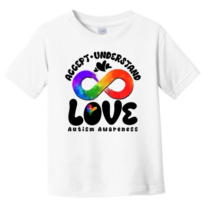 Accept Understand Love Autism Awareness Toddler T-Shirt