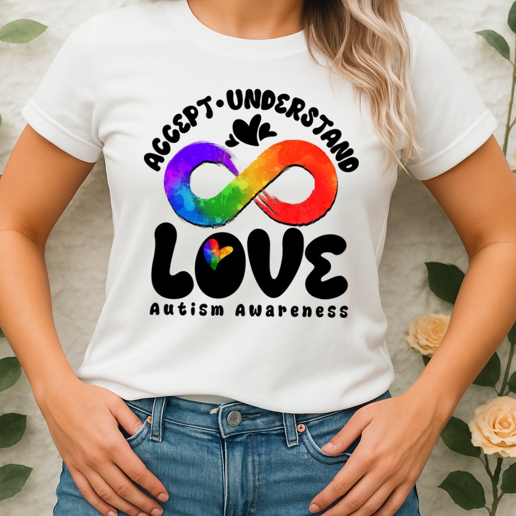 Accept Understand Love Autism Awareness Womens T-Shirt