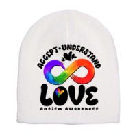 Accept Understand Love Autism Awareness Short Acrylic Beanie